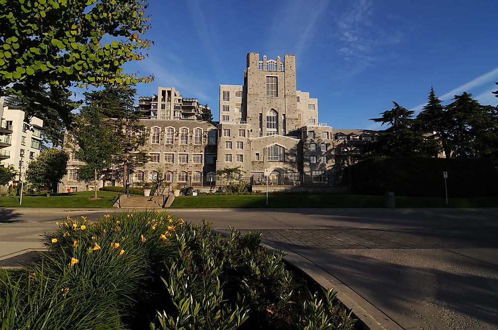 The campus of the University of British Columbia.