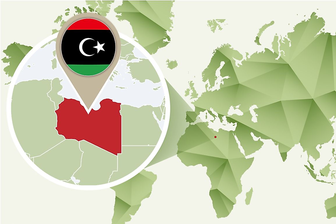 Libya is the fourth-largest country in Africa. 