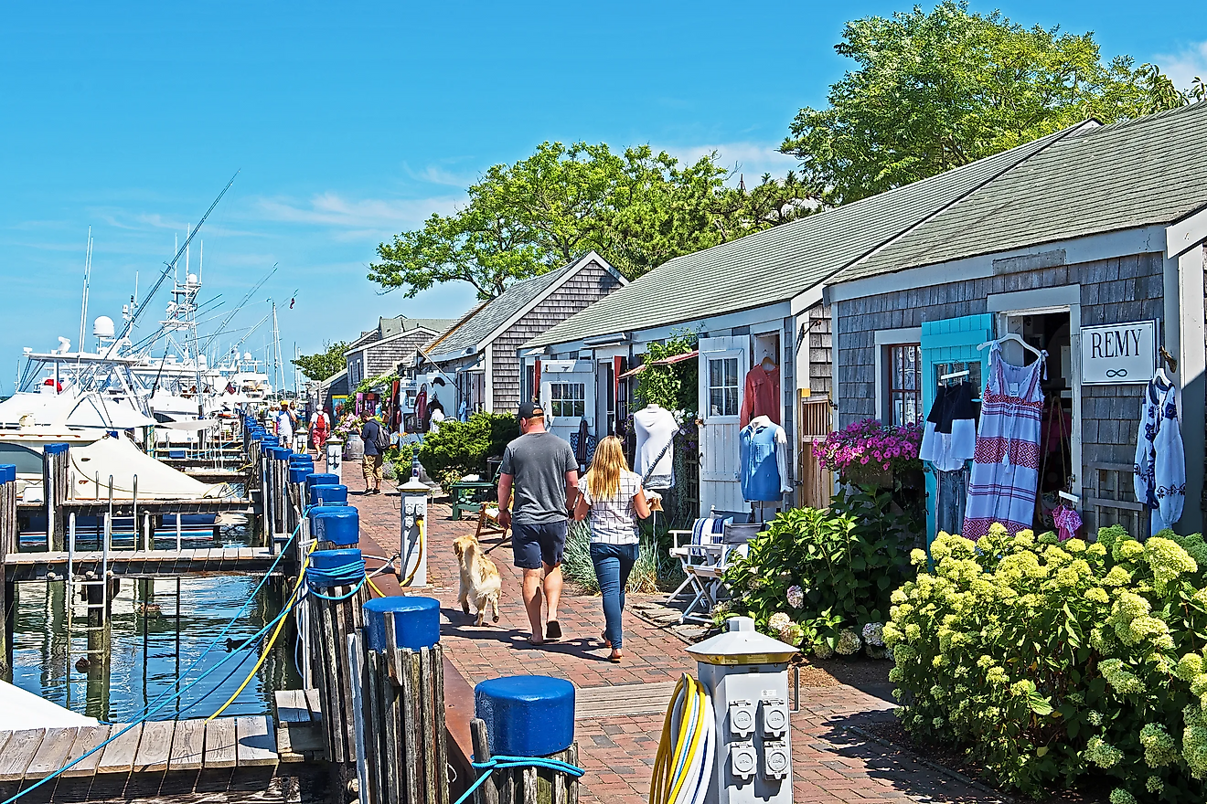 The harbor in Nantucket, Massachusetts. Editorial credit: Mystic Stock Photography / Shutterstock.com.