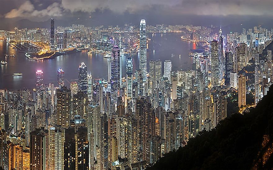 Hong Kong, an economy that has rapidly developed in the past few decades and has the highest economic freedom.