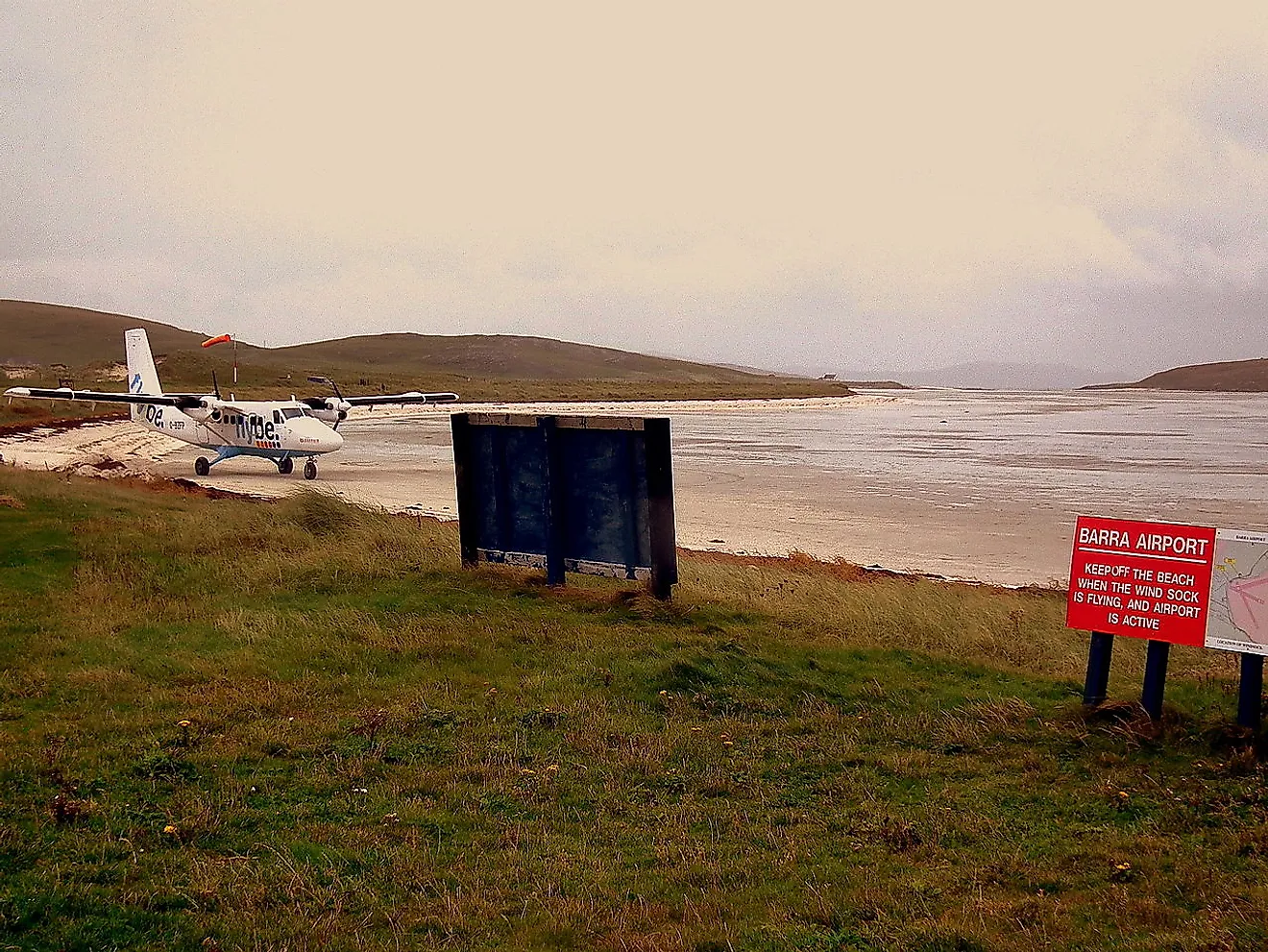 Barra Airport in Scotland has a runway on the beach.