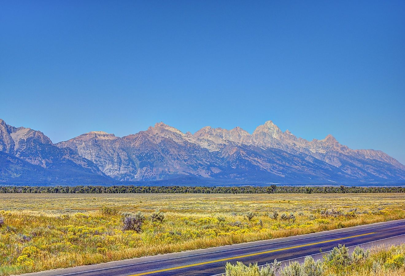 Grand Teton National Park, Teton Park Road. 