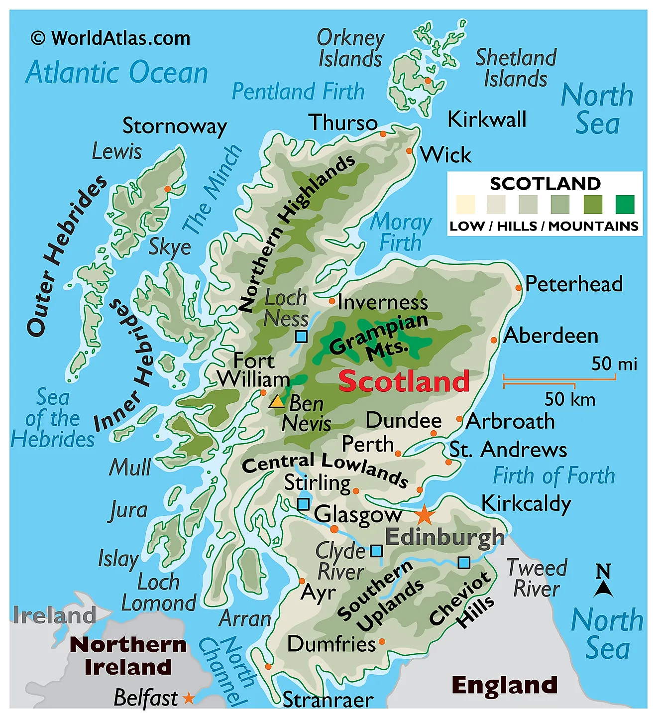 Printable Map Of Scotland Free Printable Maps | My XXX Hot Girl