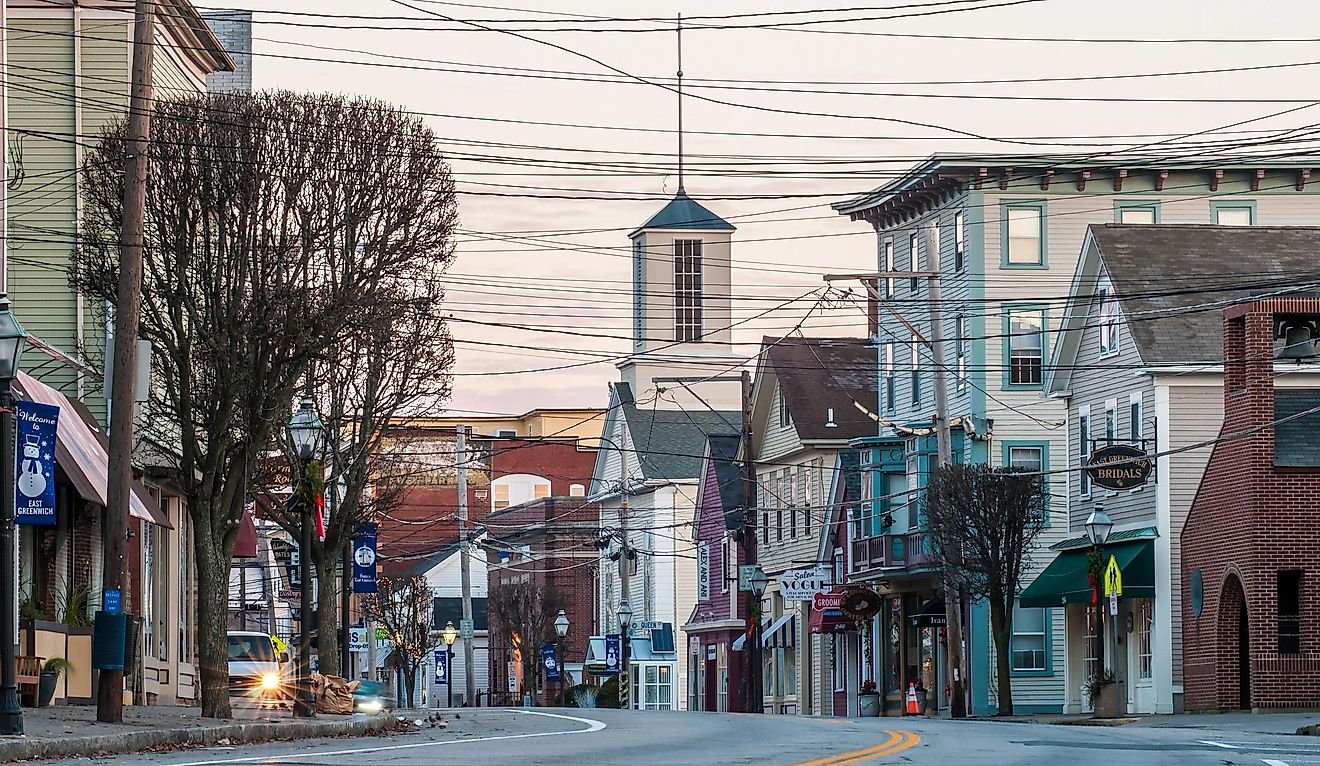 Town of East Greenwich in Rhode Island. Editorial credit: digidreamgrafix / Shutterstock.com