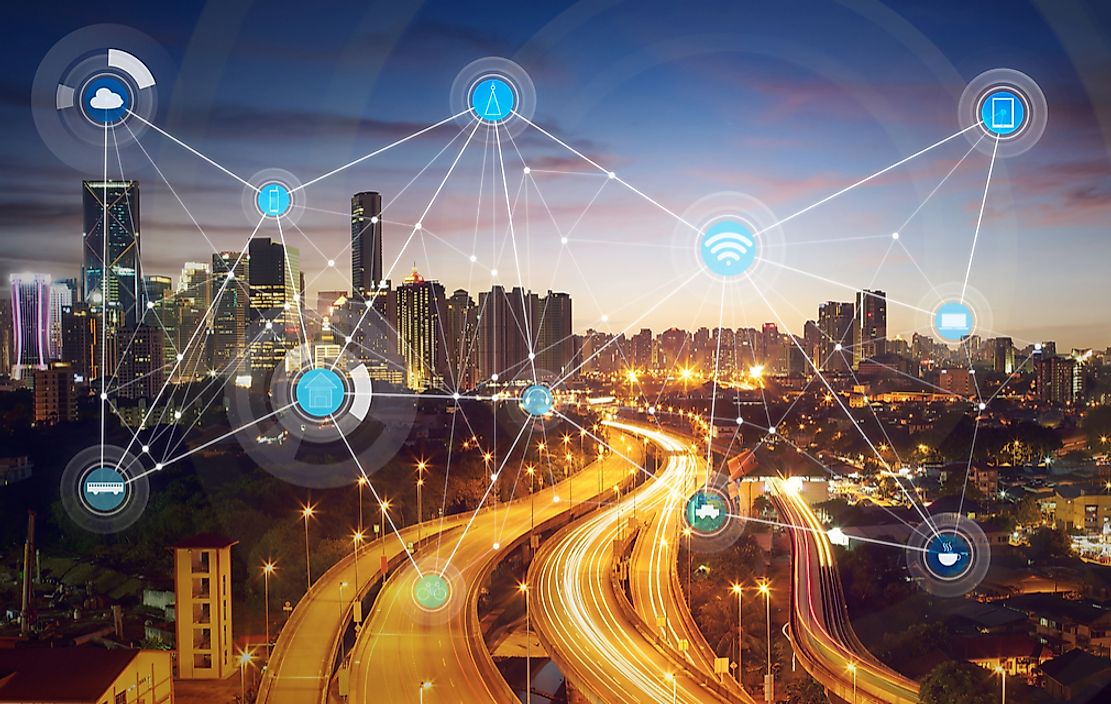 A smart city incorporates technology into its functioning. 