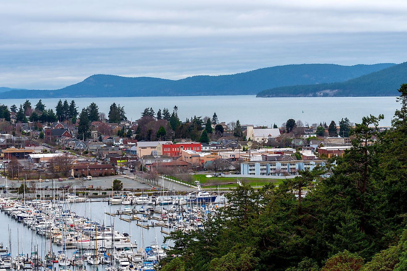 View of Anacortes, Washington.