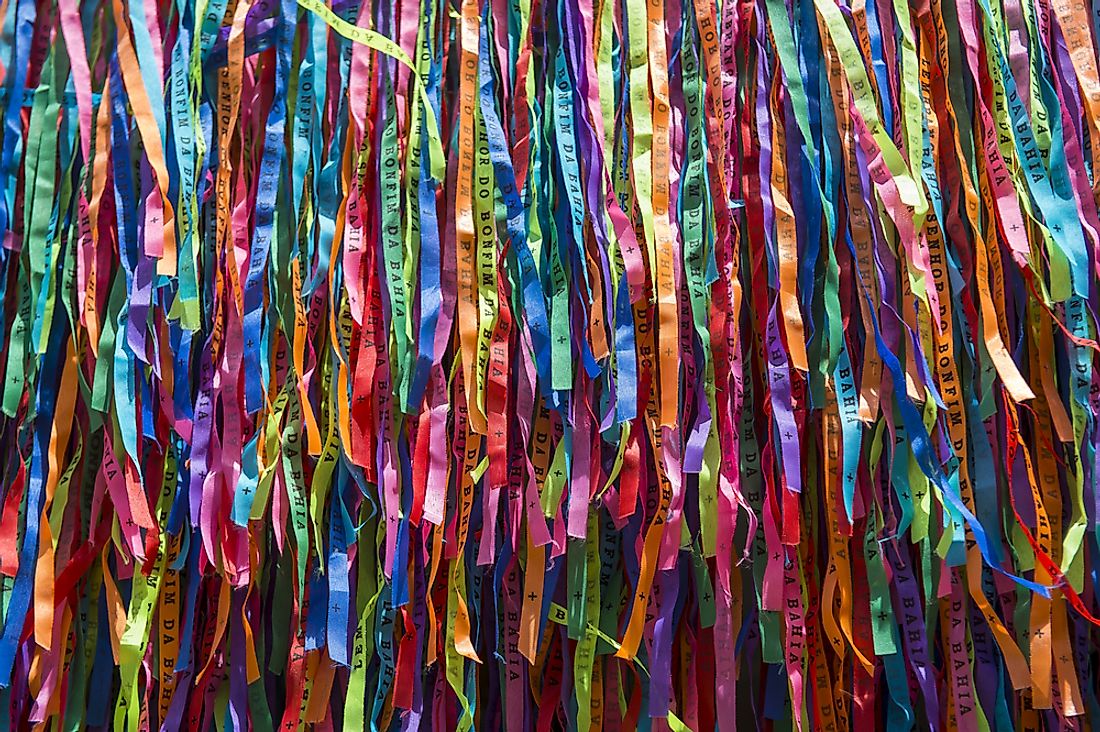  Fita do Bonfim, or Brazilian wish ribbons. 