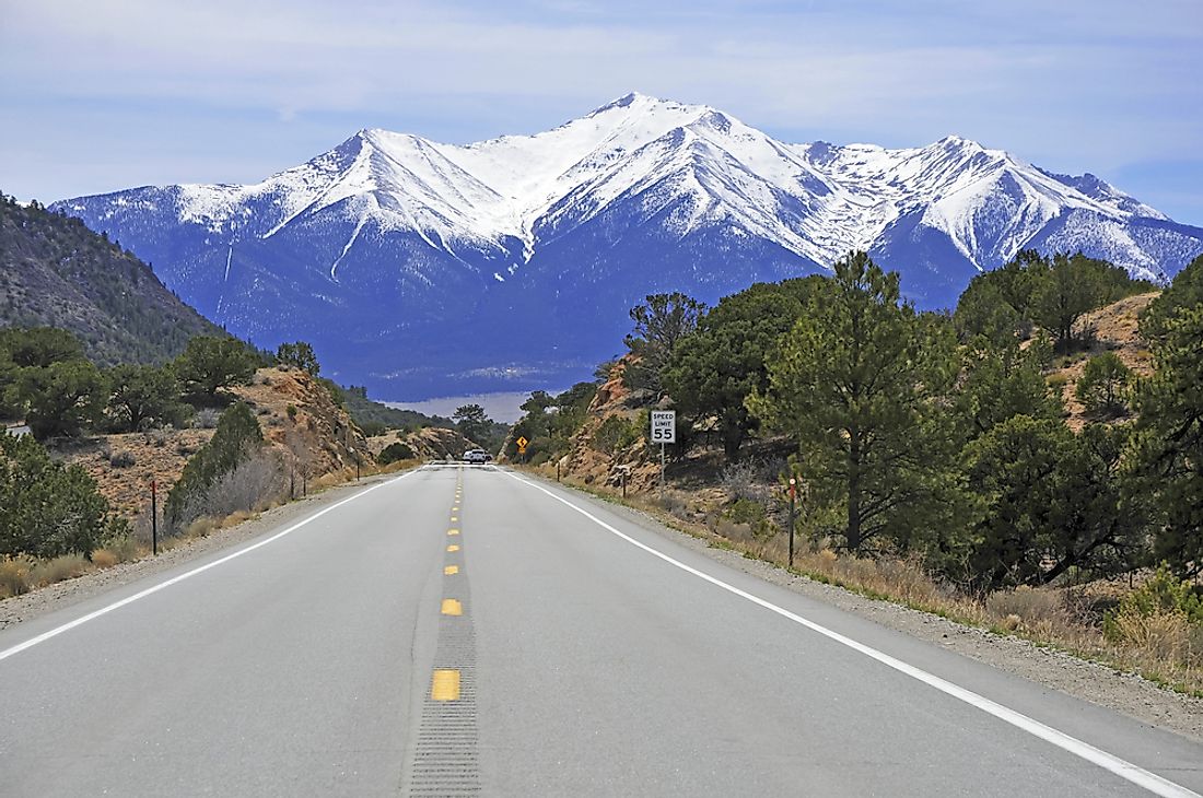 Driving through the beautiful mountains of Montana. 