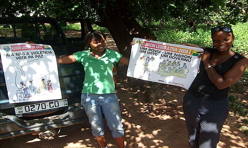  Voter education posters for Guinea Bissau legislative elections 2008, Biombo region