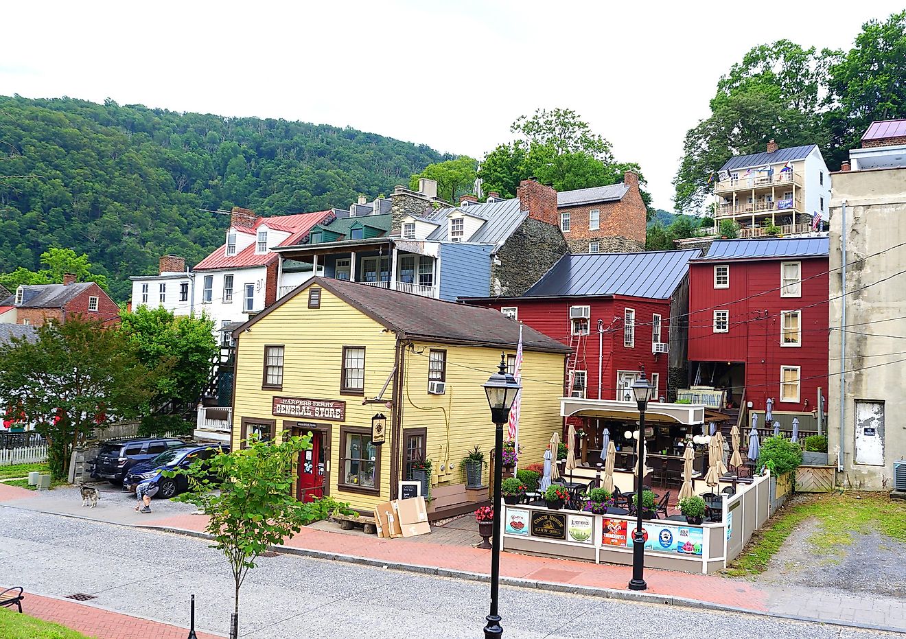 street view in Harper's Ferry, West Virginia