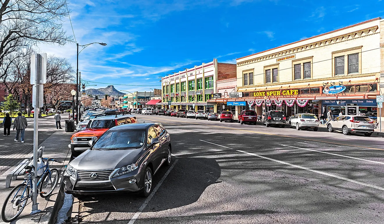 Main Street in Prescott, Arizona.
