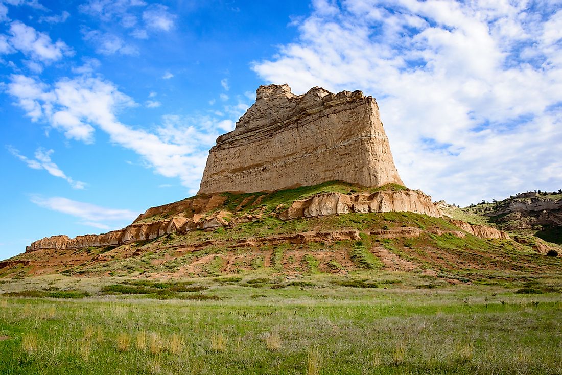 Scotts Bluff National Monument includes breathtaking rock formations such as Scott's Bluff among others. 