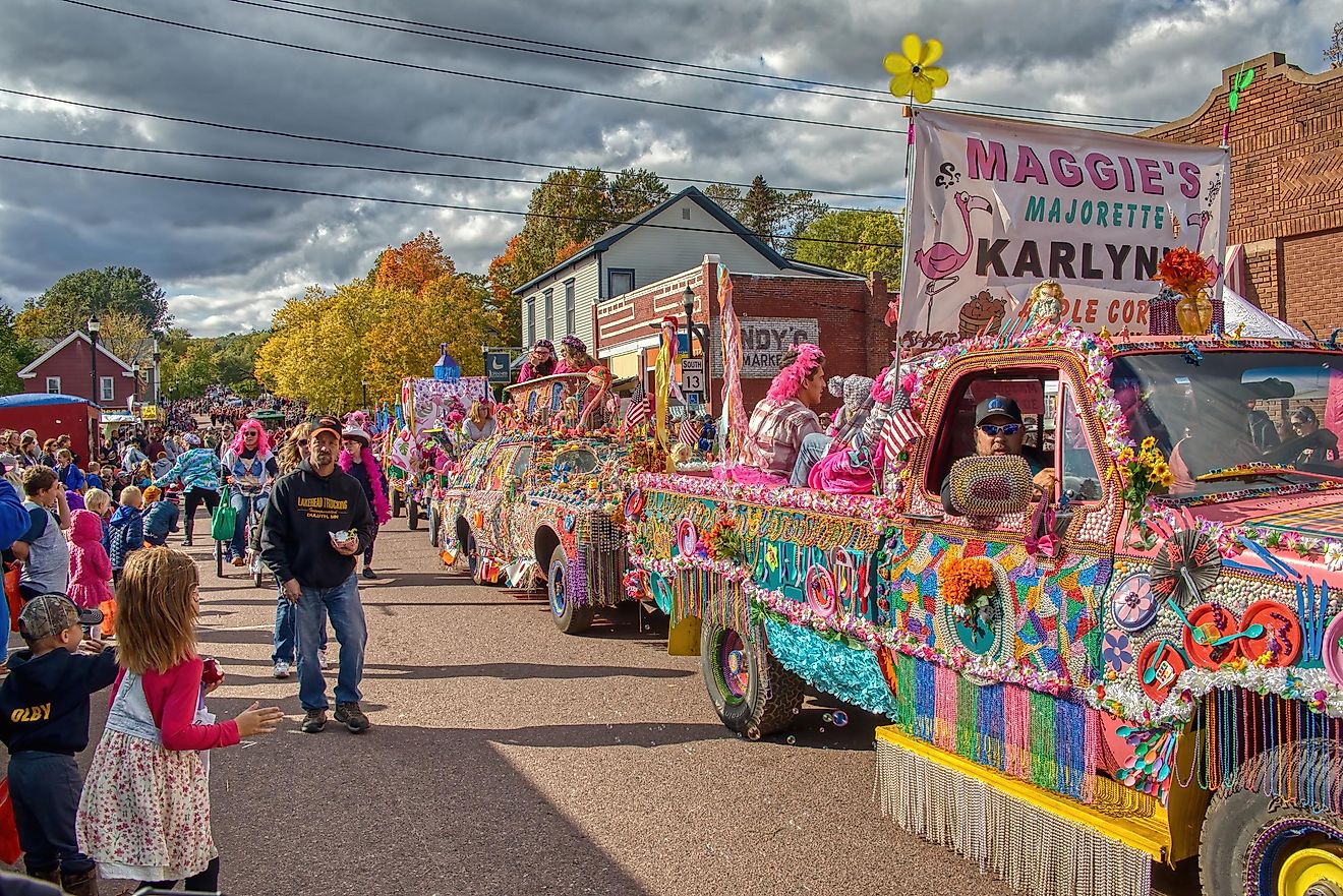 Bayfield, Wisconsin, USA 10-14-19 People enjoy the Annual Applefest. Editorial Credit: Jacob Boomsma via Shutterstock