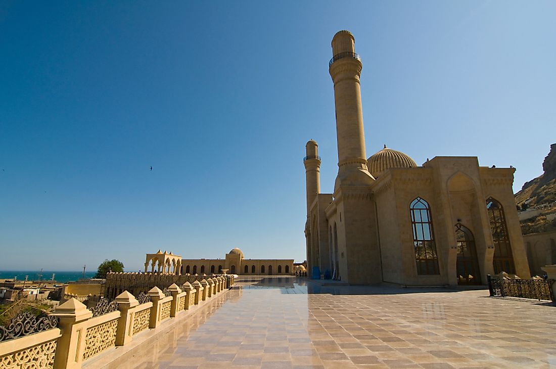 The Bibi-Heybat Mosque in Baku, Azerbaijan