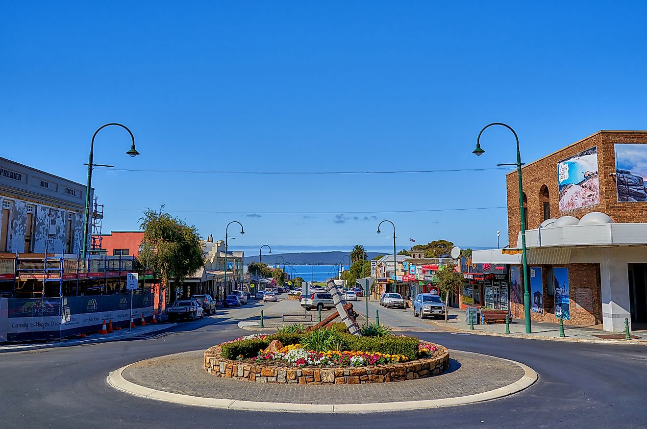 Historic center of the town of Albany, Western Australia.