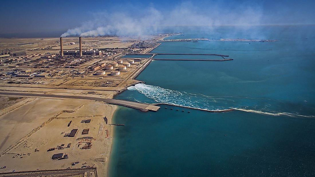 An industrial area of Kuwait. 