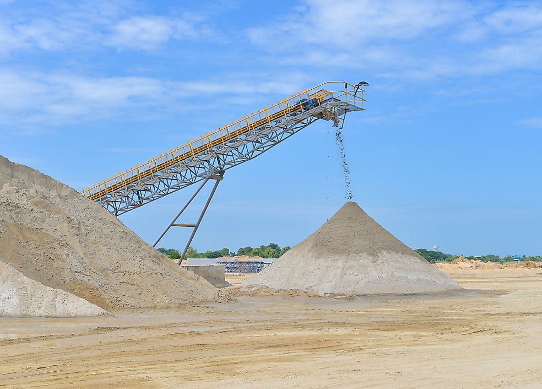 A sand mine. 