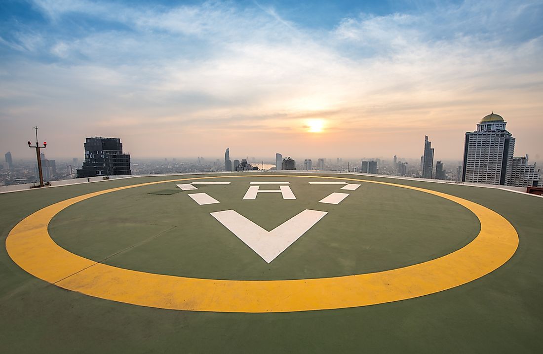 Heliports facilitate transport to remote and difficult-to-access areas.
