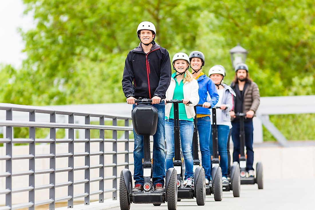 Although sometimes used in novelty tours, the Segway is widely considered to be a failed invention. 