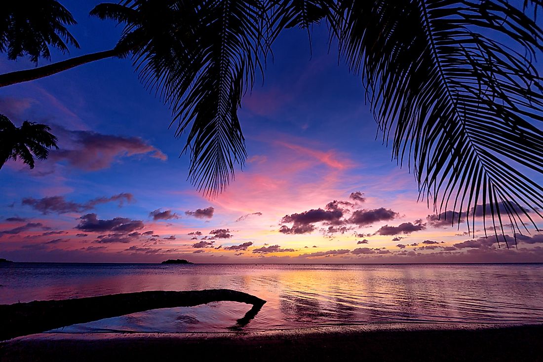 A view of a beach in Guam. 
