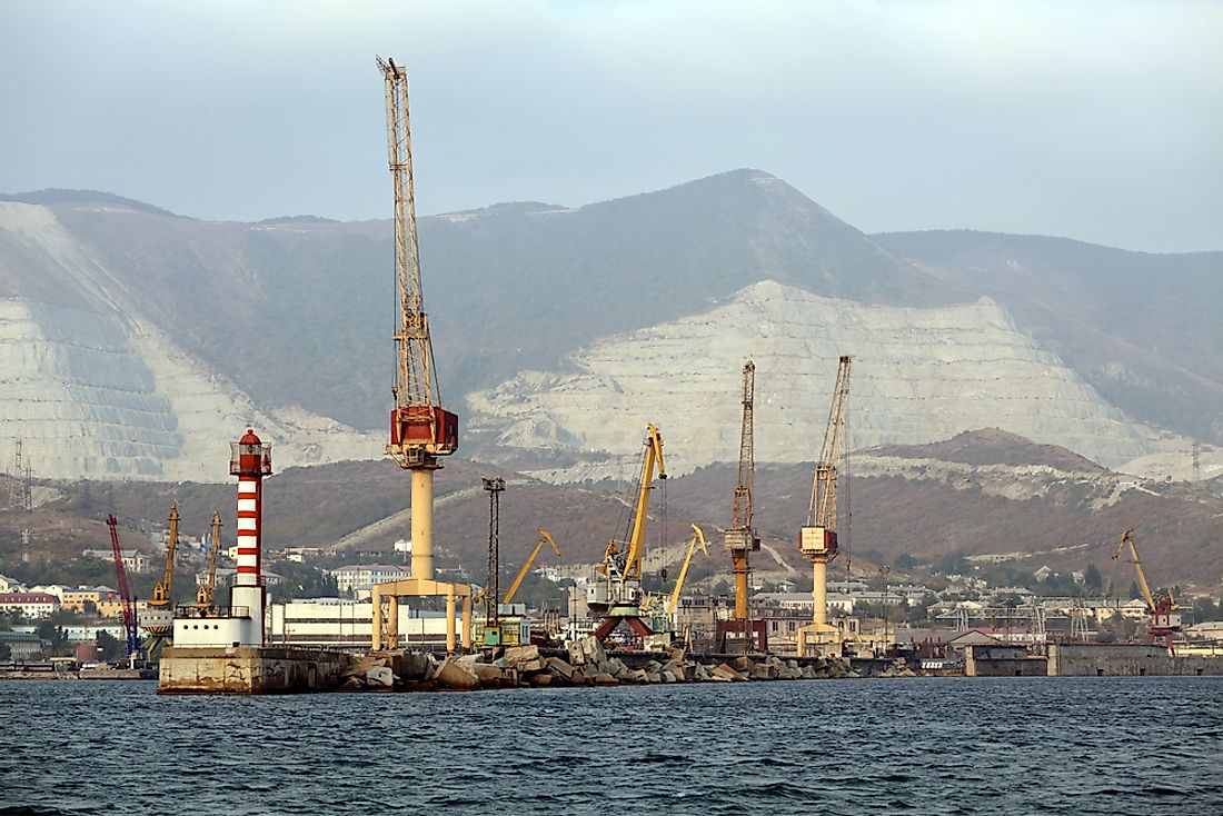 Due to Novorossiysk's location within the Black Sea, its bay remains ice-free year-round.
