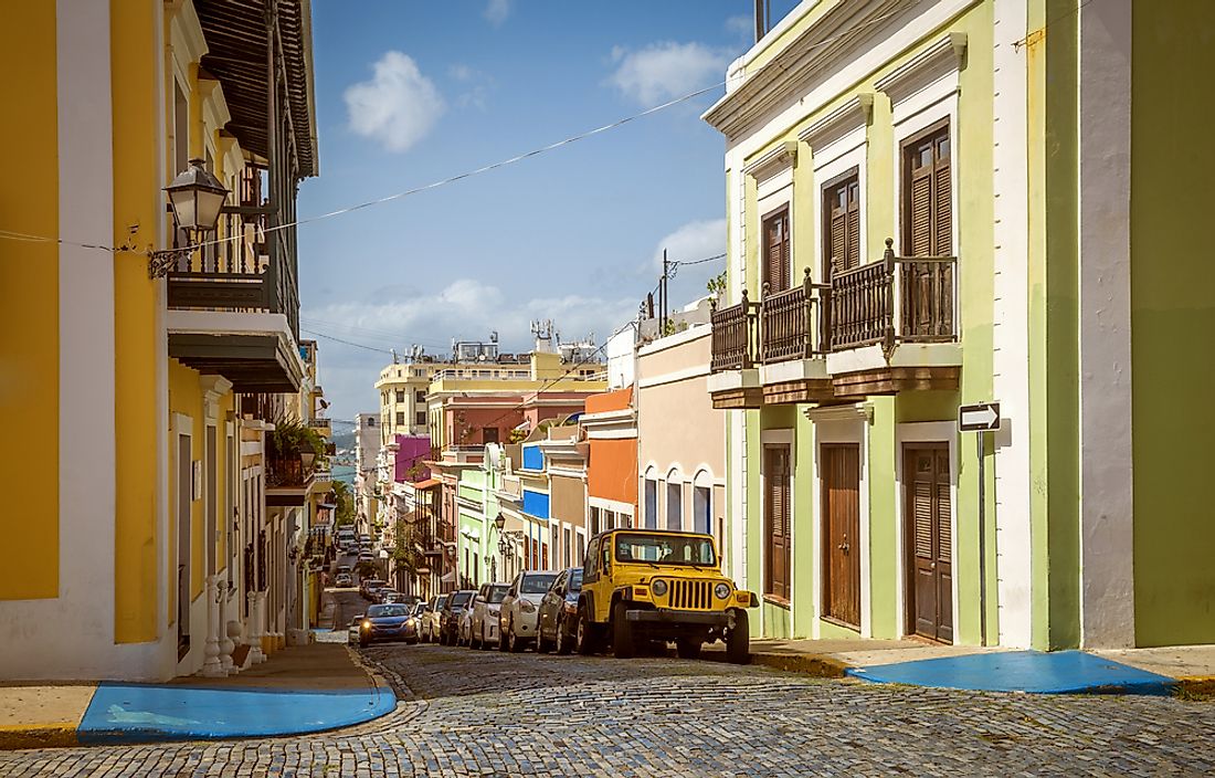 The colourful streets of Old San Juan, Puerto Rico.