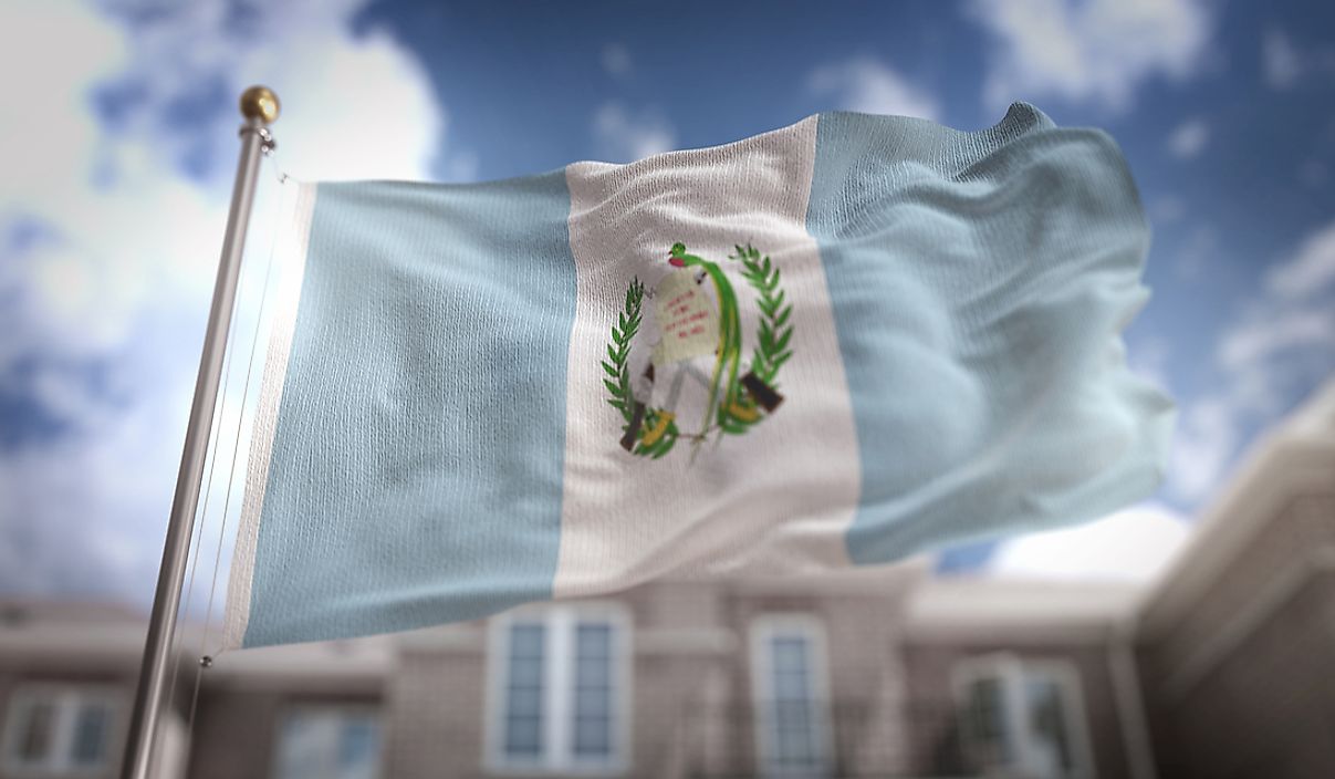 The flag of Guatemala. 
