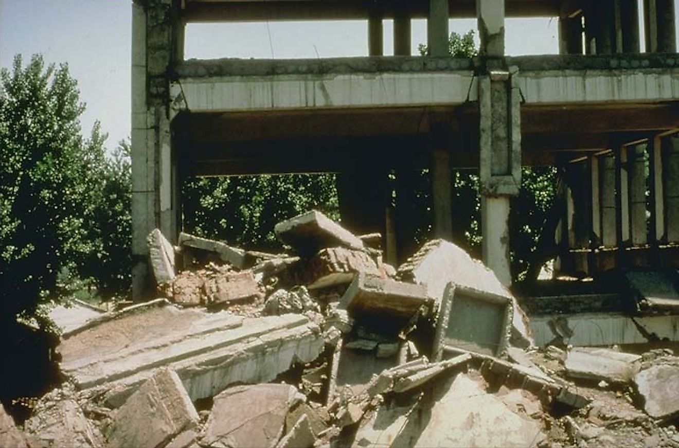 Tangshan, China, 1976 earthquake.