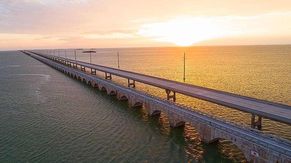 The bridge leading to the Florida Keys. 