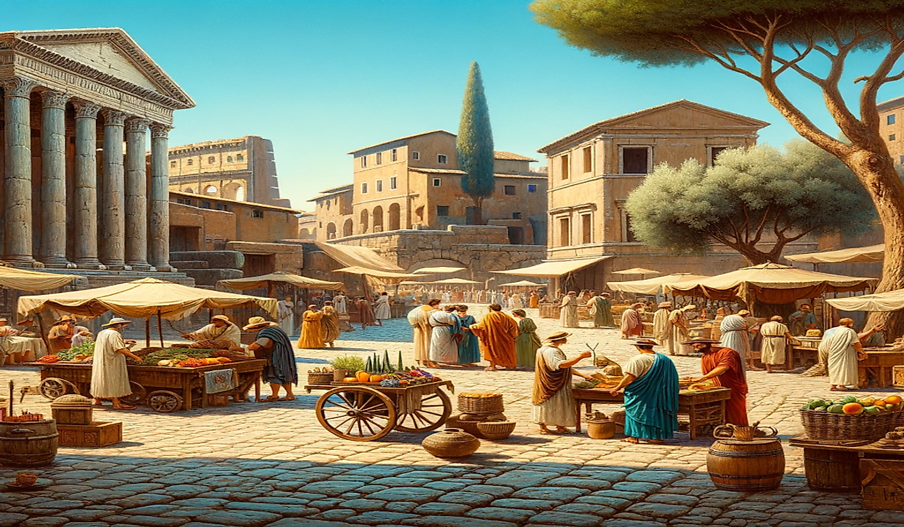 An artist's impression of life in Rome