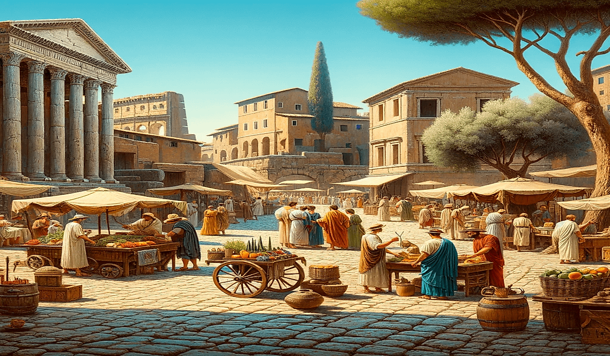 An artist's impression of life in Rome