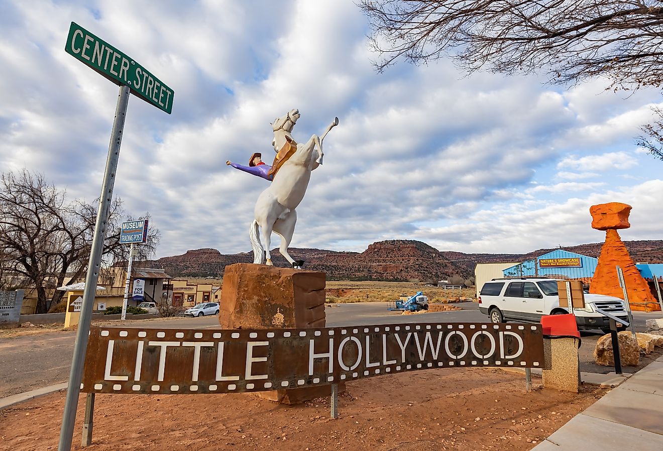 Little Hollywood sign in Kanab, Utah. Image credit Kit Leong via Shutterstock