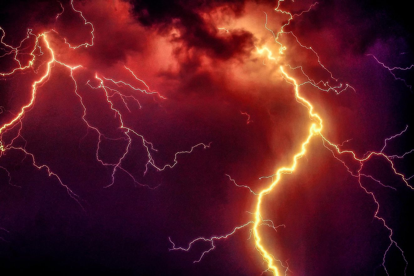 Thunderstorms are storms that are characterized by the presence of lightning and its sound, which is known as thunder. 
