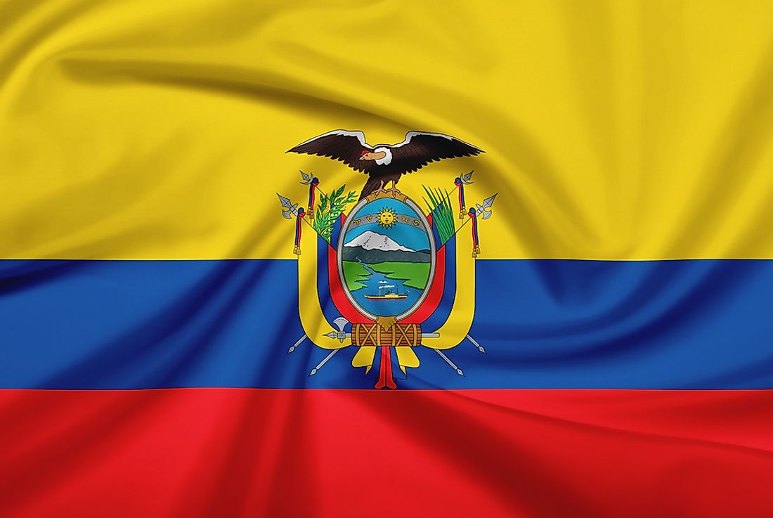 The official flag of Ecuador. 