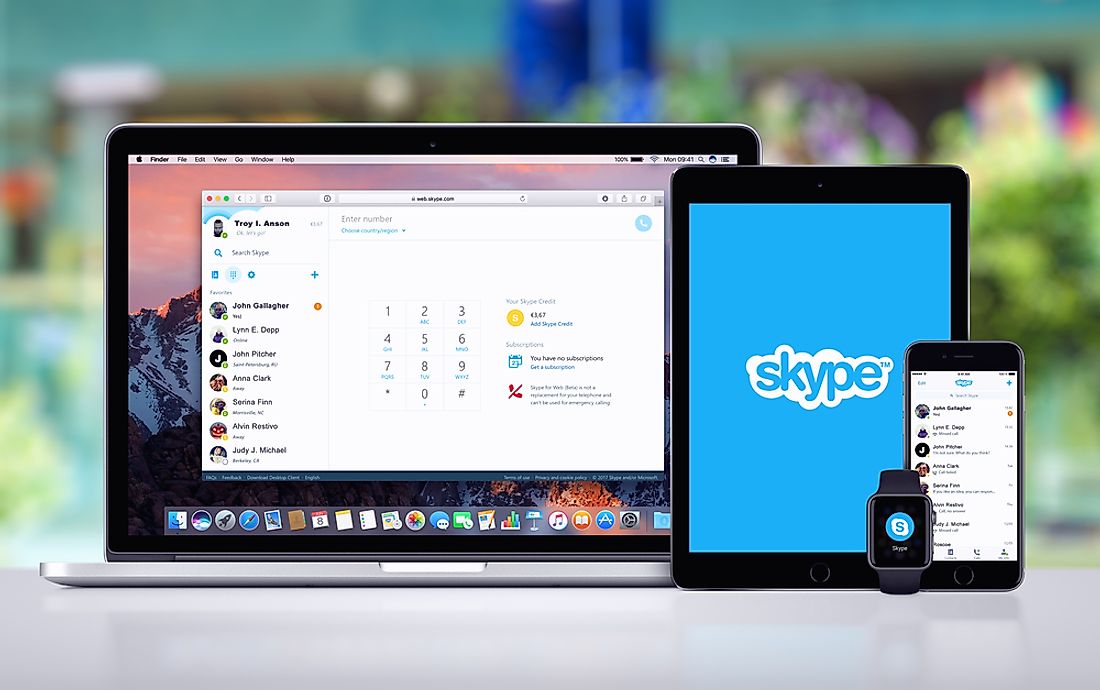 Skype can be used across multiple platforms.  Editorial credit: Alexey Boldin / Shutterstock.com