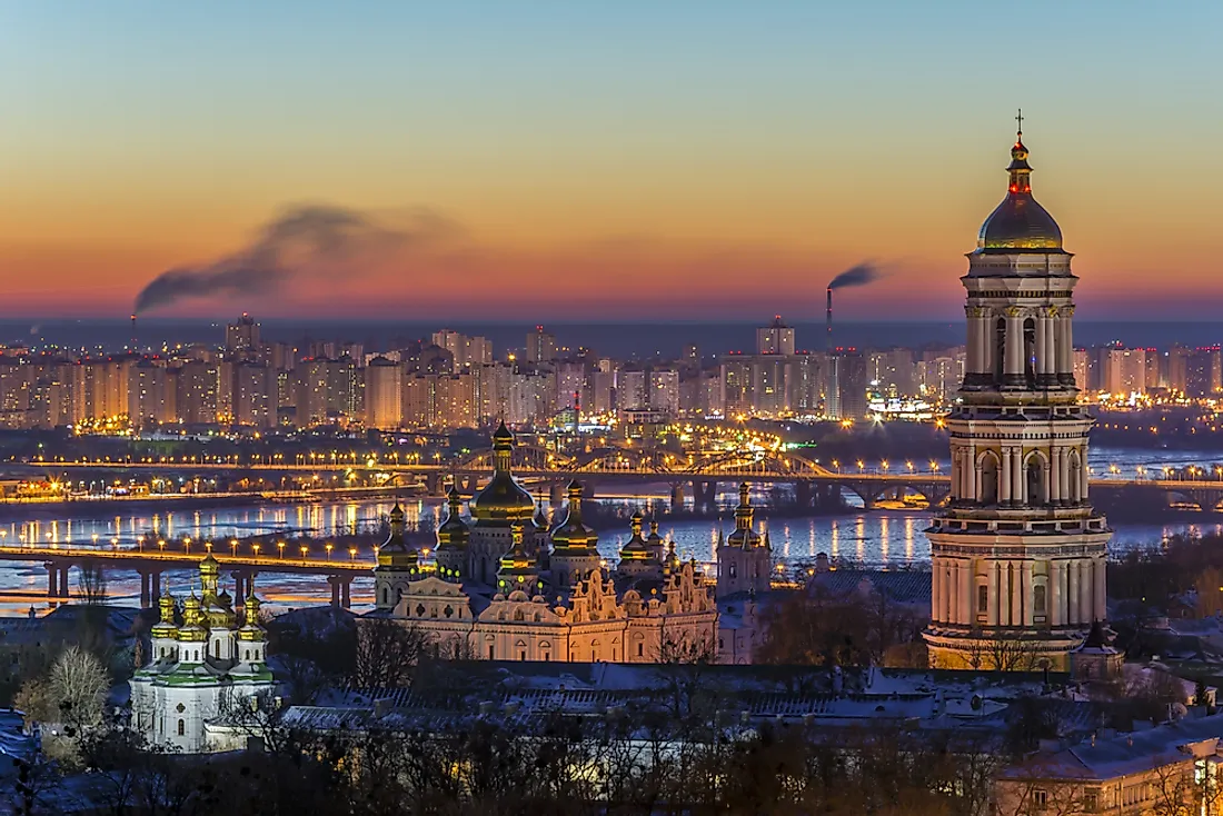 Kiev, the capital of Ukraine. 