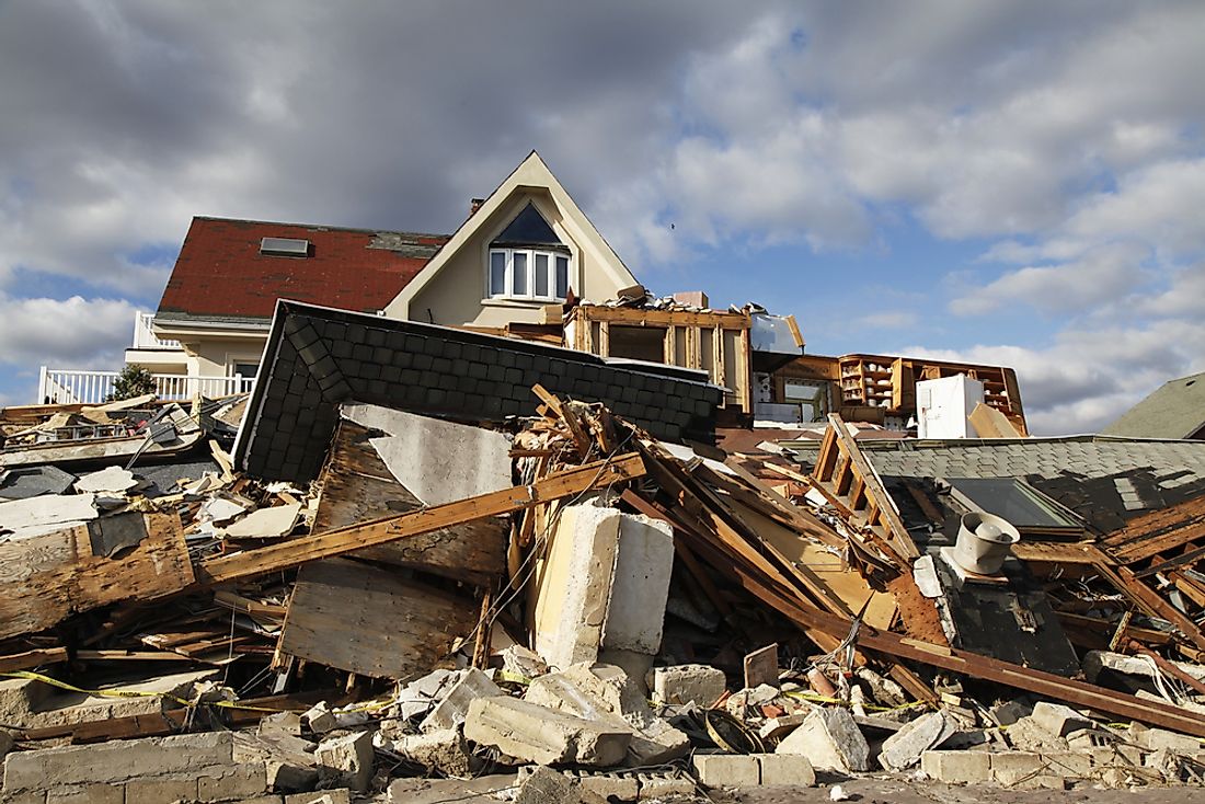 Hurricane Sandy caused devastation at multiple levels in nine nations.  Editorial credit: Leonard Zhukovsky / Shutterstock.com