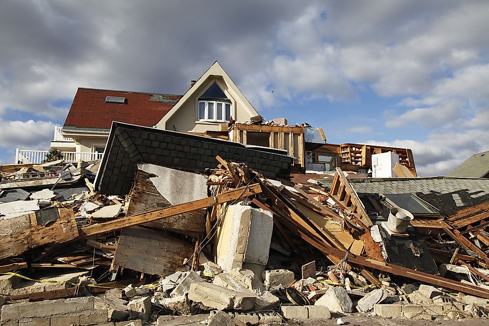 Hurricane Sandy caused devastation at multiple levels in nine nations.  Editorial credit: Leonard Zhukovsky / Shutterstock.com