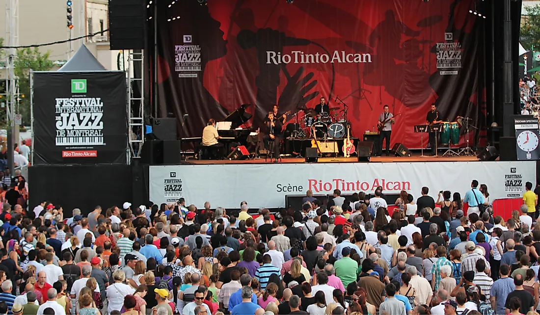 Outdoor concert during the Montreal International Jazz Festival in Montreal. Editorial credit: Pinkcandy / Shutterstock.com