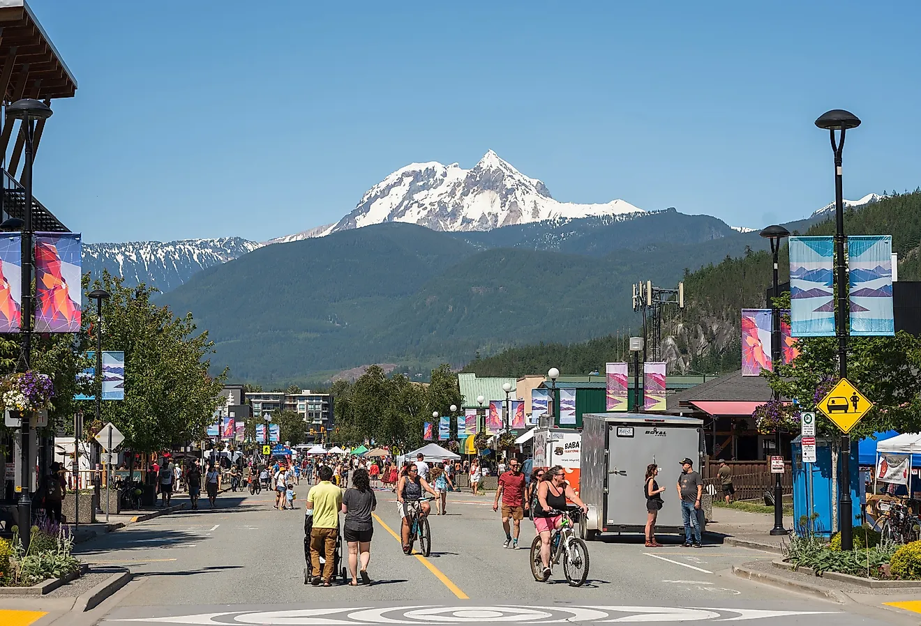 Downtown Squamish, British Columbia. Image credit David Buzzard via Shutterstock
