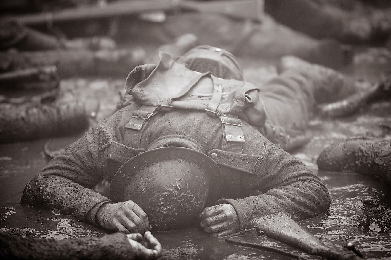 Dead soldier on the Western Front. Image credit: Hedley Lamarr/Shutterstock.com