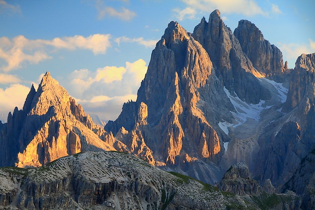 Even these rigged mountains found in Italy's Dolomite Alps have been climbed. 