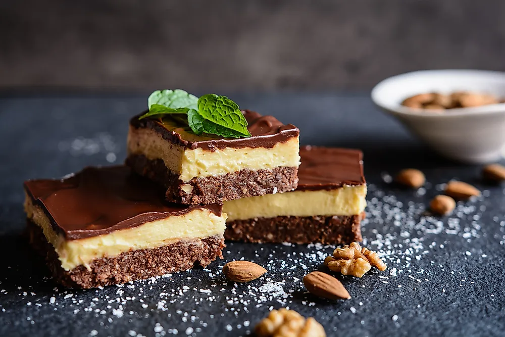 Nanaimo bars are a Christmas snack unique to Canada. 