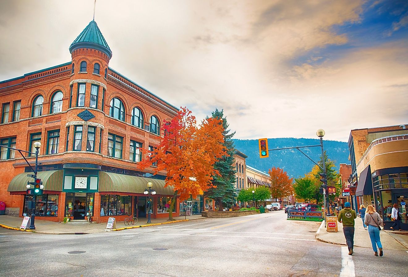 Historic buildings in downtown Nelson, British Columbia. Image credit Mr.Nikon via Shutterstock