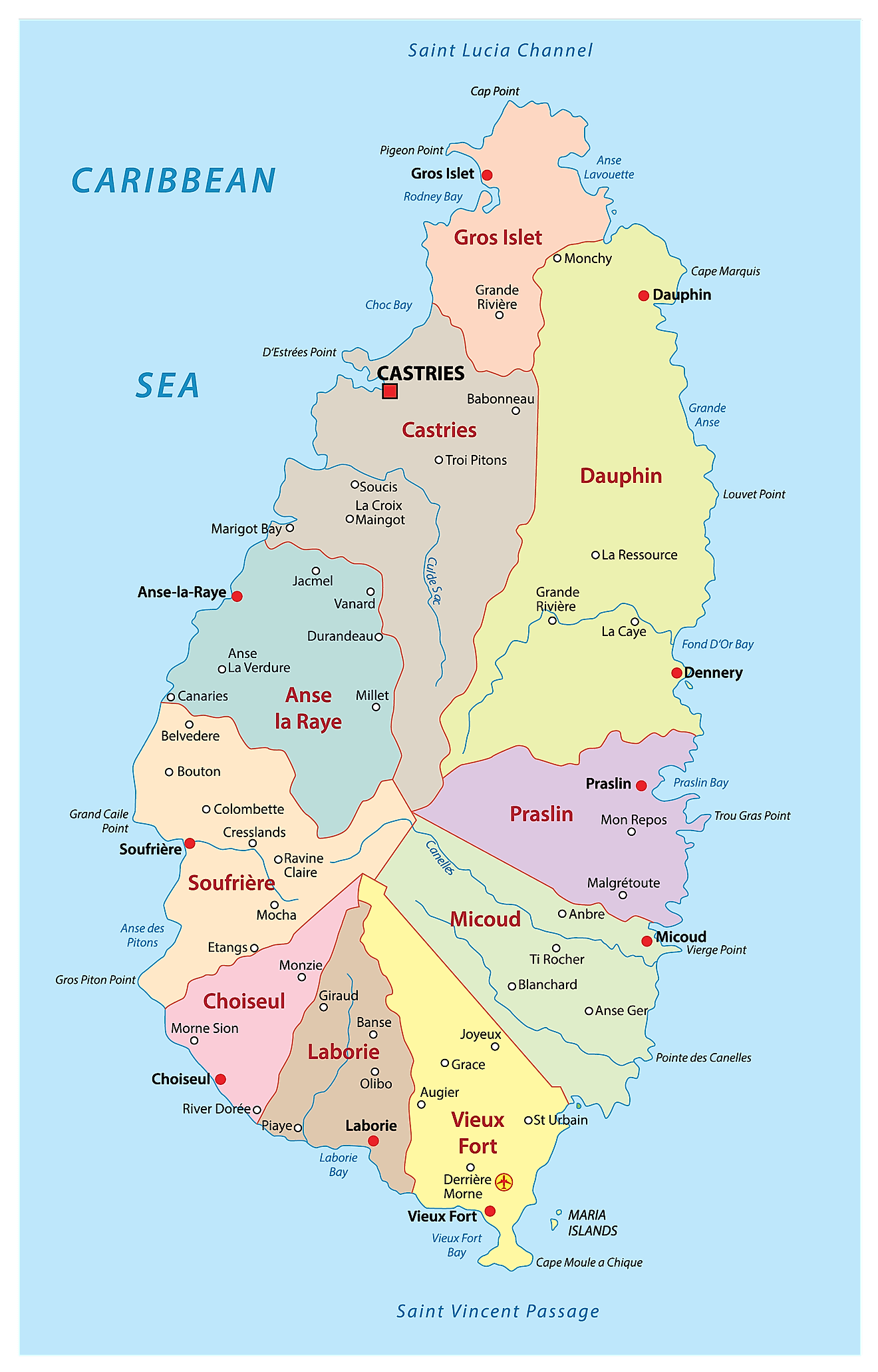 Mapas De Santa Luc a Atlas Del Mundo