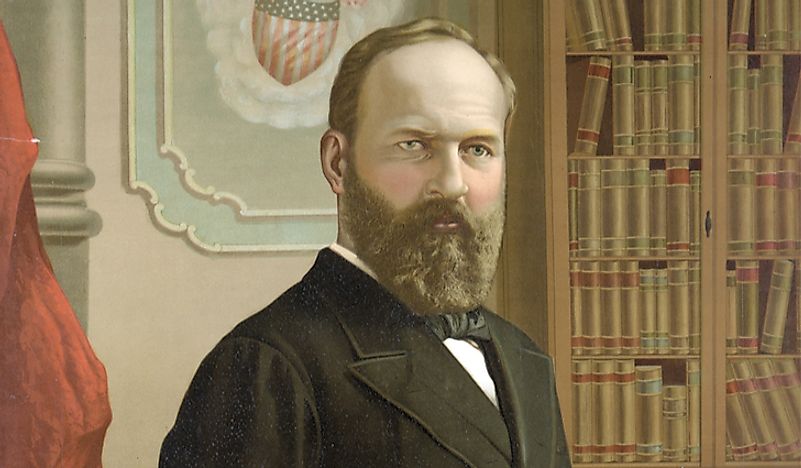 James Abram Garfield, el vigésimo presidente de los Estados Unidos.