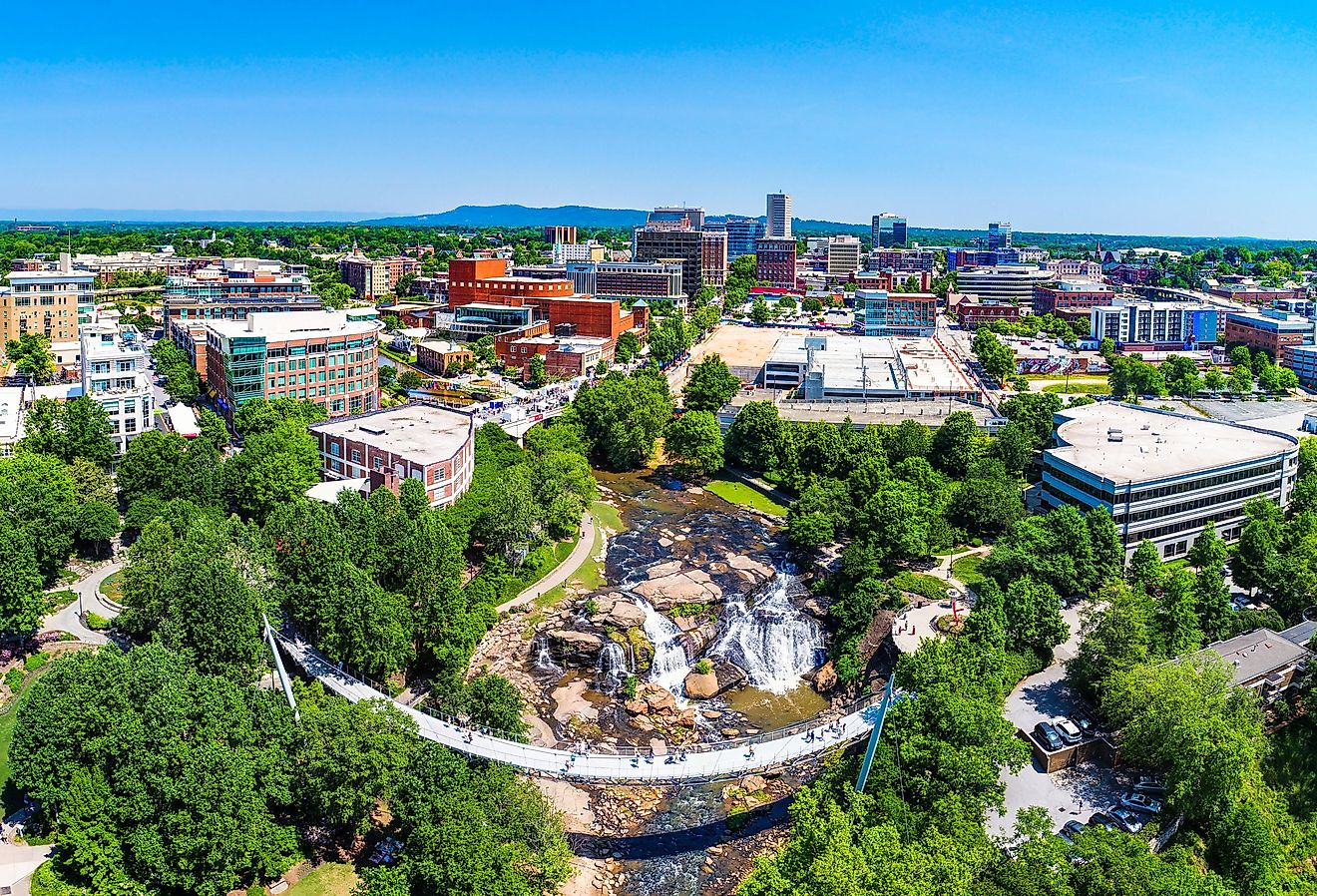 Downtown Greenville, South Carolina.