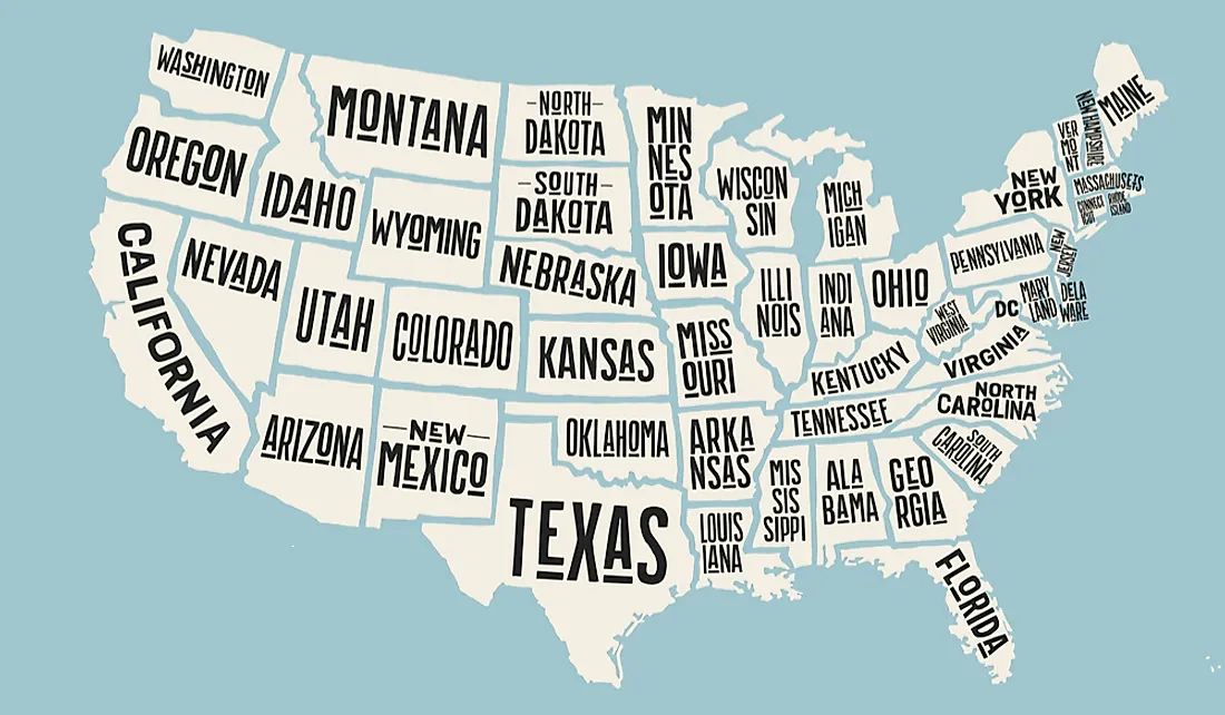 The contiguous United States consists of 48 states and the federal district.