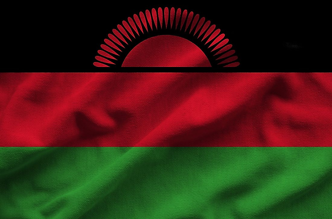 The flag of Malawi. 