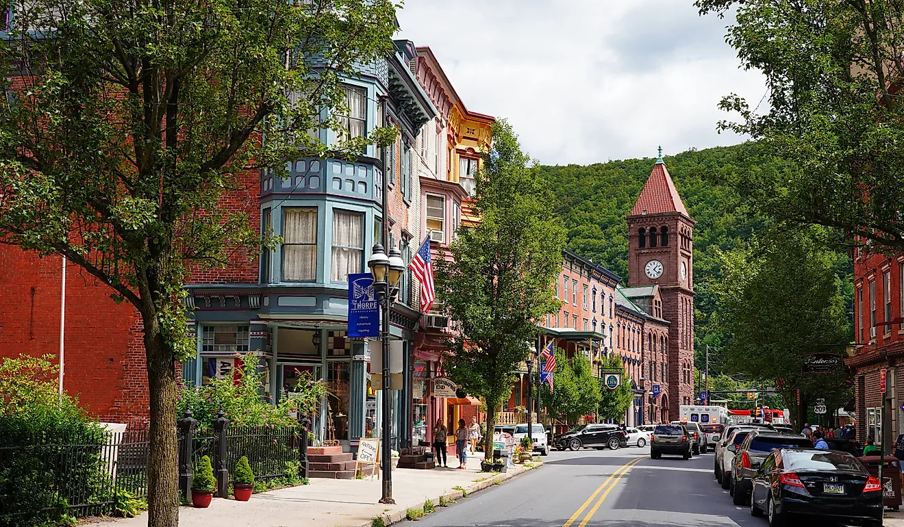  The charming town of Jim Thorpe, Pennsylvania. Image credit: EQRoy / Shutterstock.com.